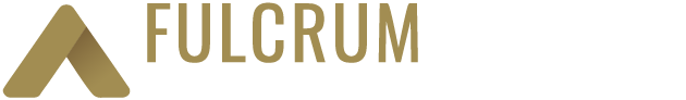 Fulcrum Wealth Management logo with gold stylized “A” icon and company name in bold gold text; smaller white text reads “Bellwether Investment Management USA Inc.” on a light background.